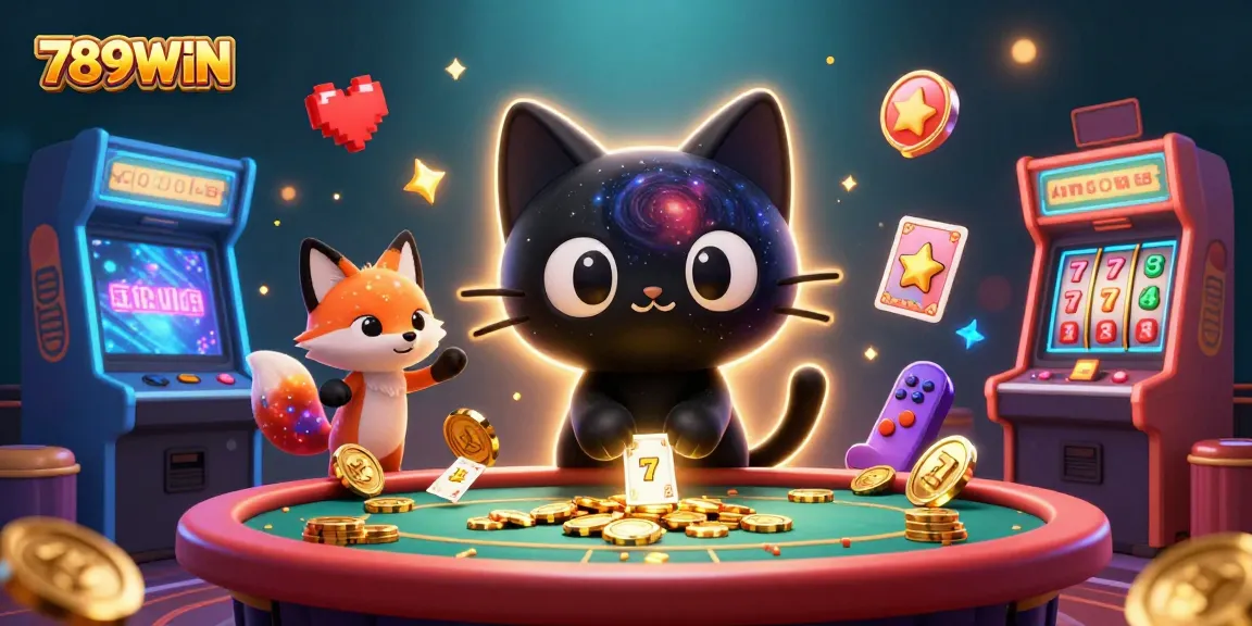 Experience dynamic gaming excitement with 789WIN, featuring vibrant 3D casino elements for immersive fun.