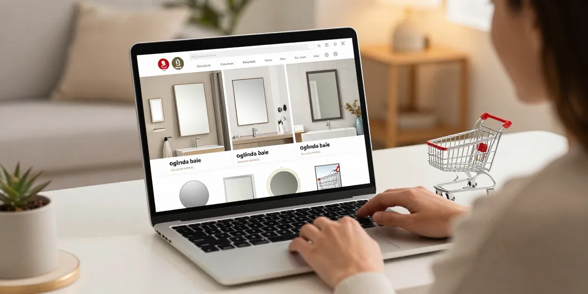 An attractive collection of oglinda baie mirrors available for online shopping, showcasing best deals and product reviews on an e-commerce platform.
