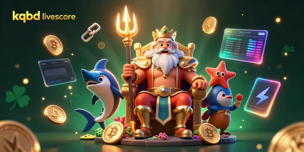 Experience real-time updates with kqbd livescore as cartoon characters celebrate football victories in a vibrant setting.