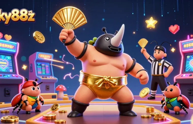 Engage with lucky88z at this vibrant live casino scene powered by 3D cartoon characters.